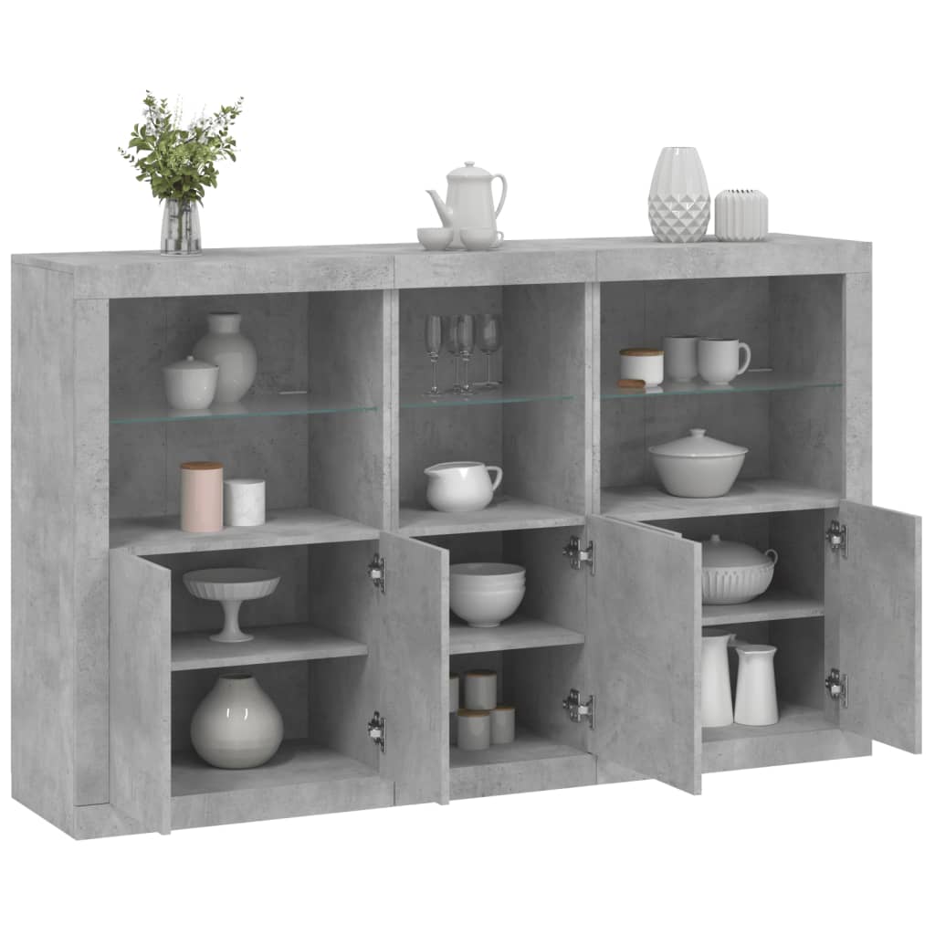 Madia Led 162 X 37 X 100 Cm Legno Multistrato