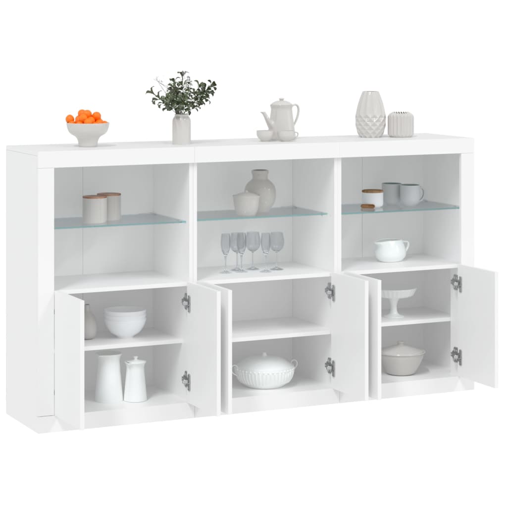 Credenza Con Luci Led 181,5X37X100 Cm
