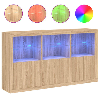 Credenza Con Luci Led 181,5X37X100 Cm