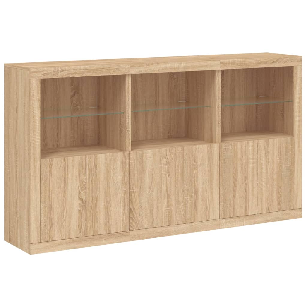 Credenza Con Luci Led 181,5X37X100 Cm