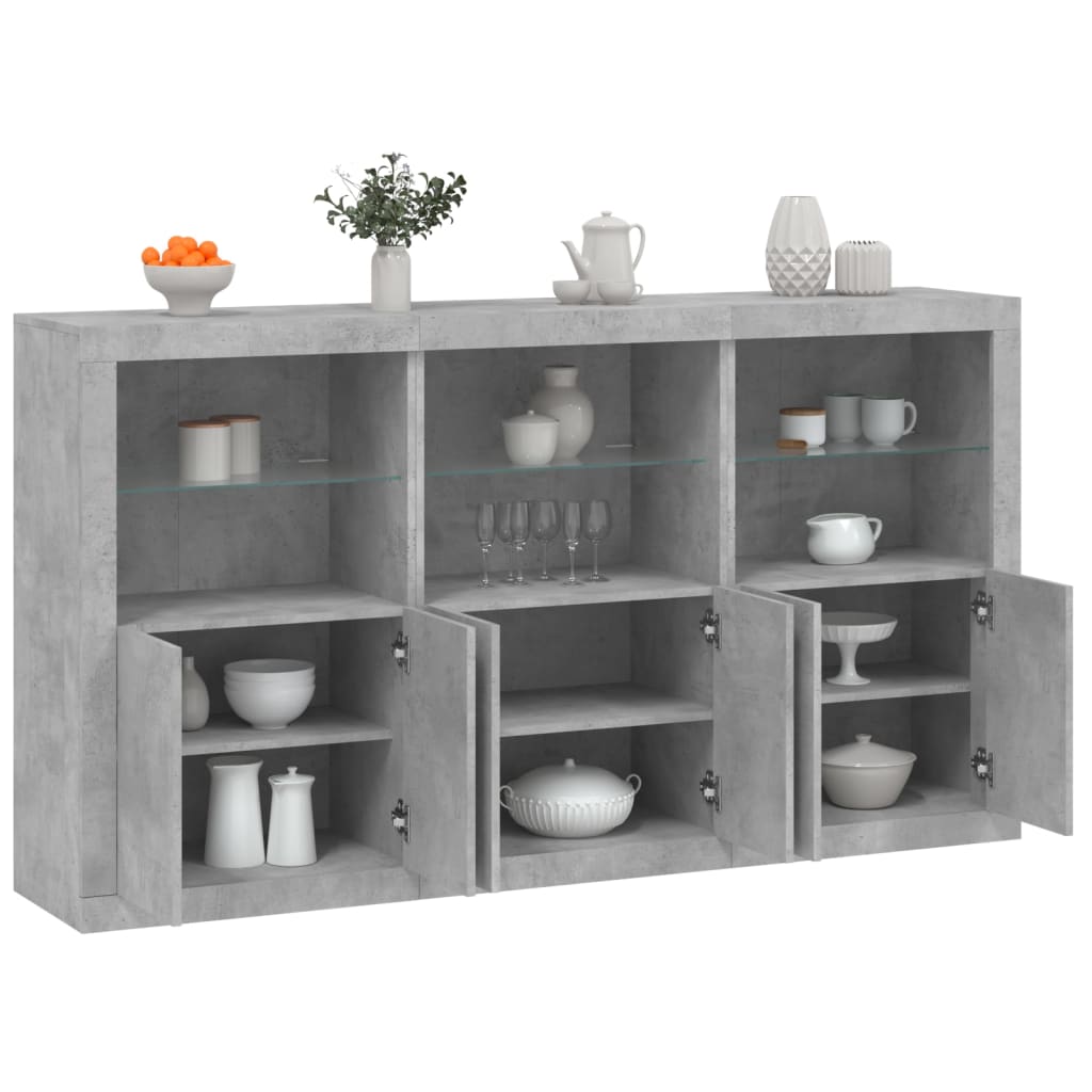 Credenza Con Luci Led 181,5X37X100 Cm