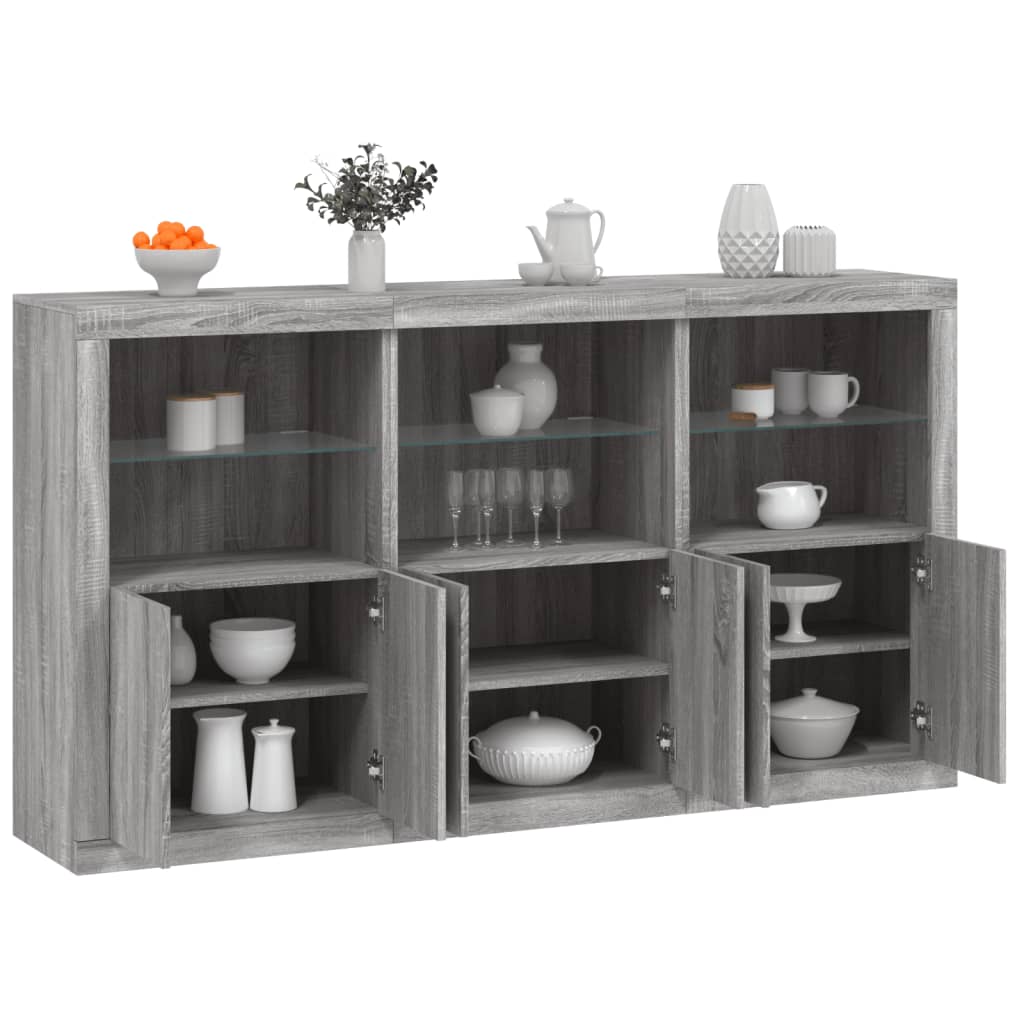Credenza Con Luci Led 181,5X37X100 Cm