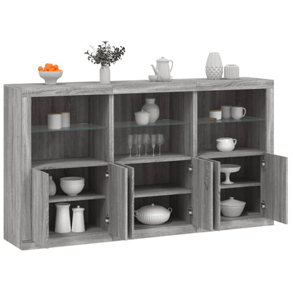 Credenza Con Luci Led 181,5X37X100 Cm