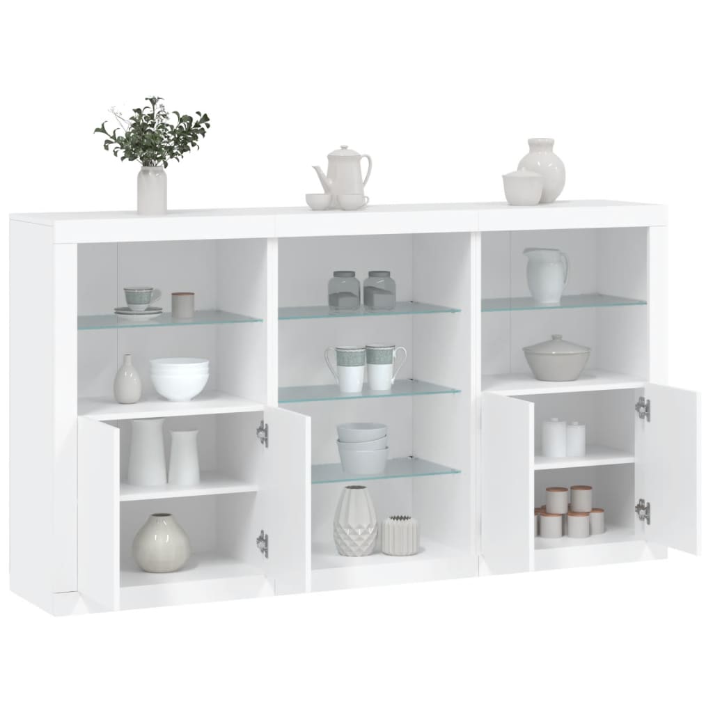 Credenza Con Luci Led 181,5X37X100 Cm