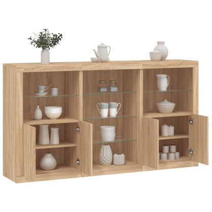 Credenza Con Luci Led 181,5X37X100 Cm