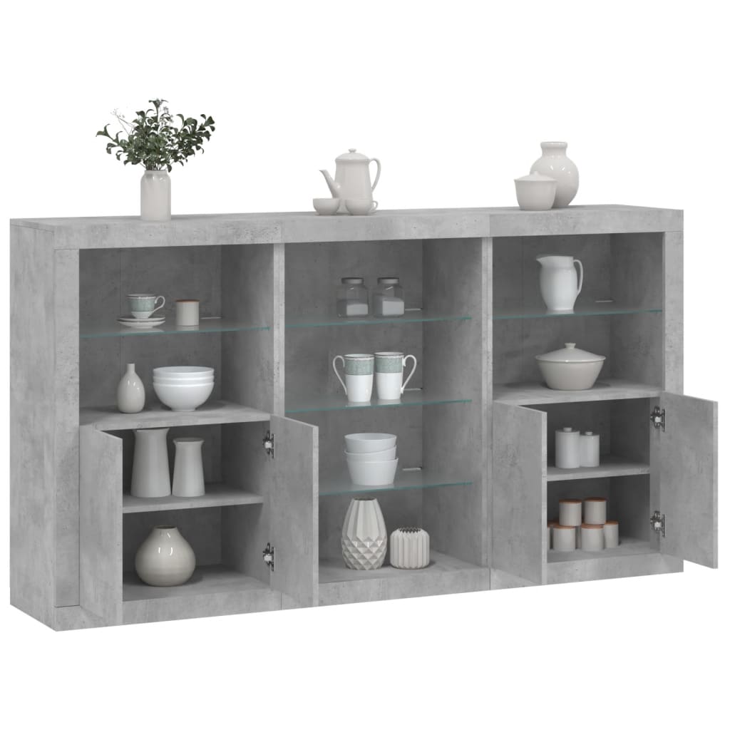 Credenza Con Luci Led 181,5X37X100 Cm