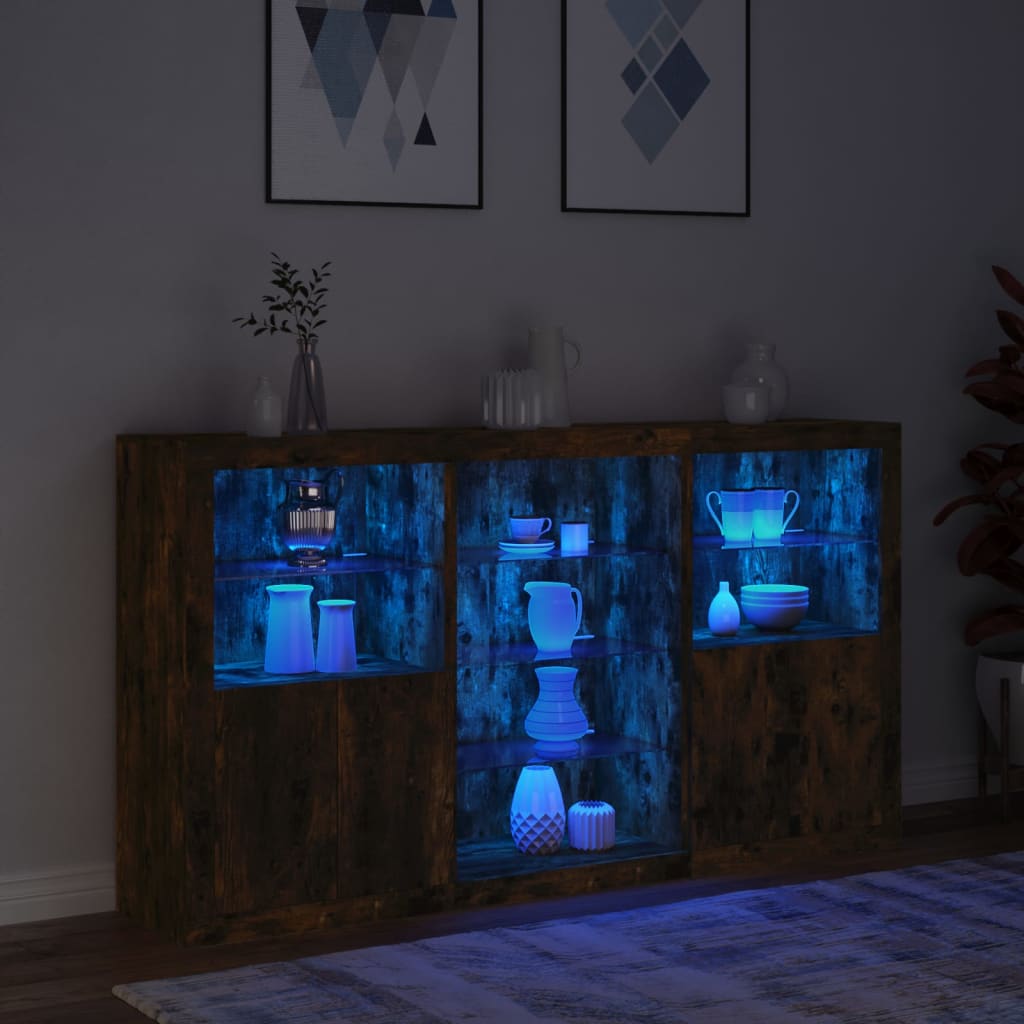 Credenza Con Luci Led 181,5X37X100 Cm