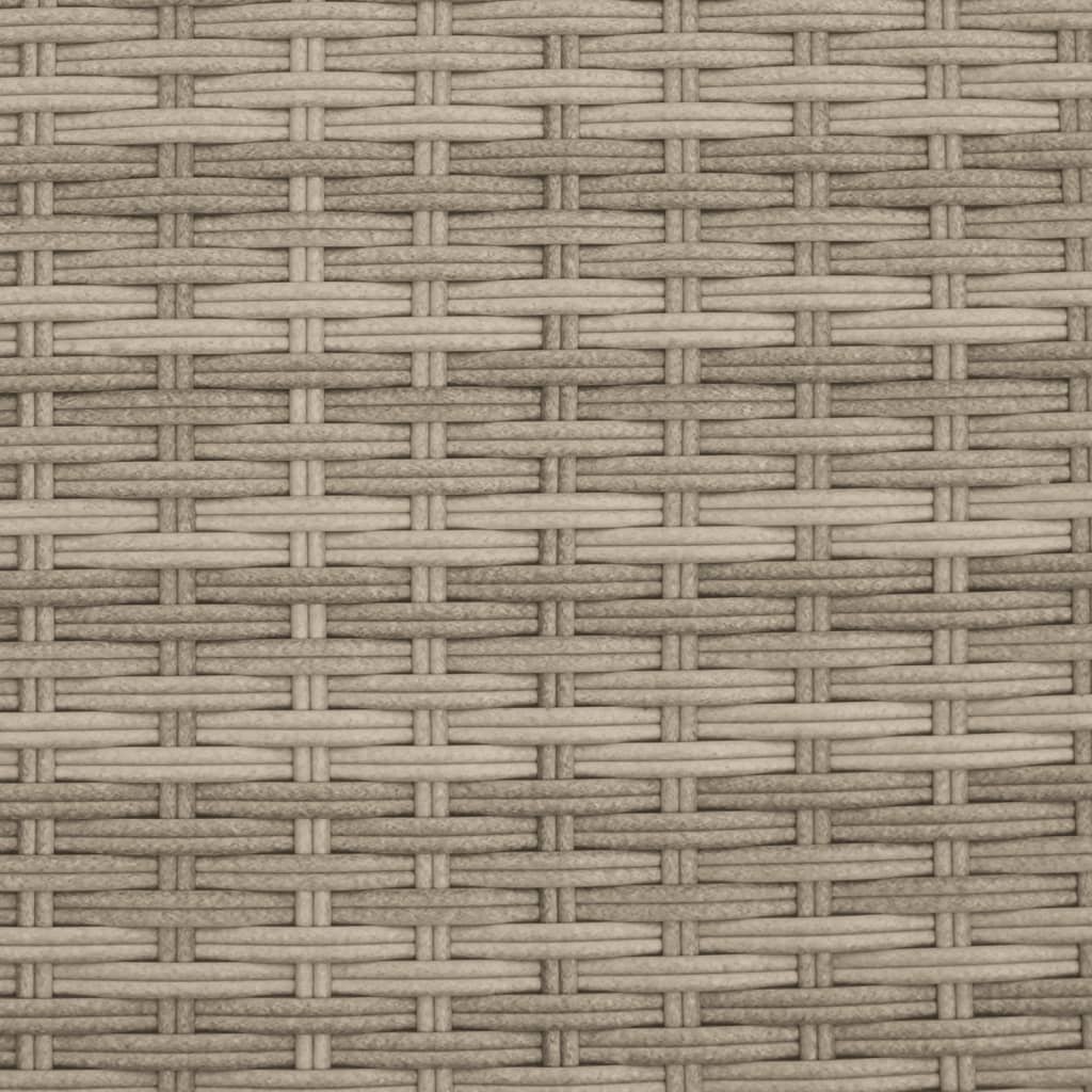 Divano Da Giardino 2Posti Con Sgabelli Polyrattan