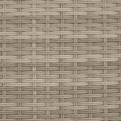 Divano Da Giardino 2Posti Con Sgabelli Polyrattan