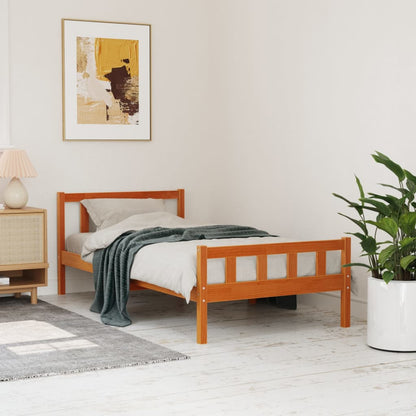Letto Senza Materasso Cera In Legno Di Pino