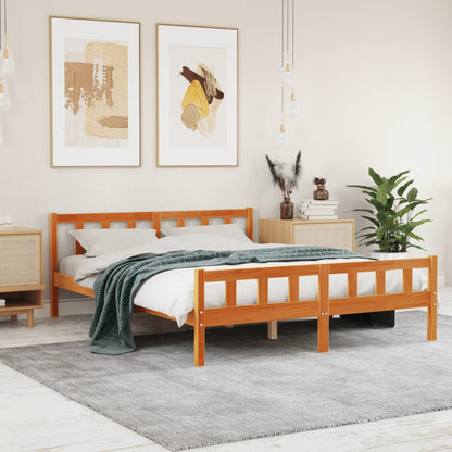 Letto Senza Materasso Cera In Legno Di Pino