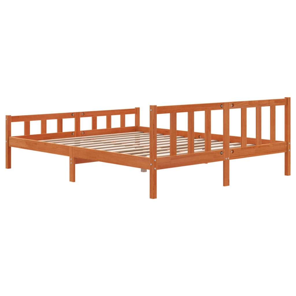 Letto Senza Materasso Cera In Legno Di Pino