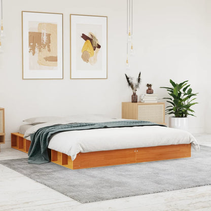 Letto Senza Materasso Cera In Legno Di Pino