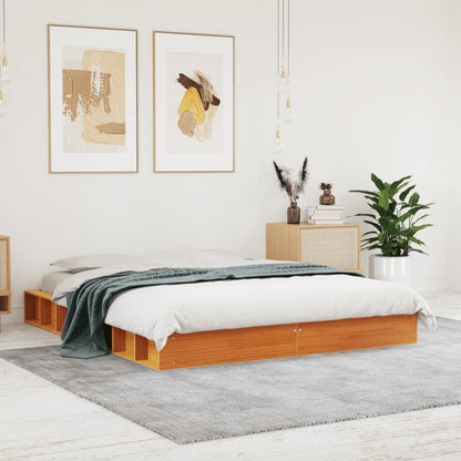 Letto Senza Materasso Cera In Legno Di Pino