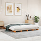 Letto Pallet Marrone Cera 180X200 Cm In Legno Massello Di Pino