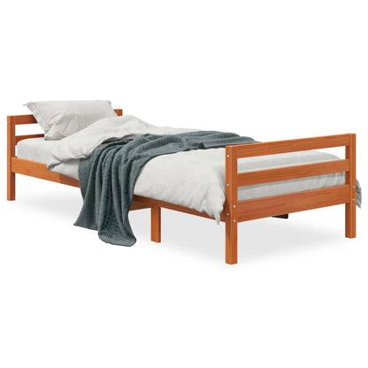 Letto Senza Materasso Cera Legno Di Pino