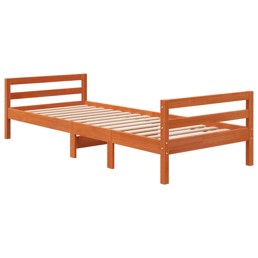 Letto Senza Materasso Cera Legno Di Pino