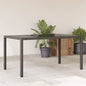 Tavolo Da Giardino Piano In Polyrattan Nero