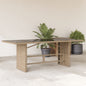 Tavolo Da Giardino Piano In 190X80X75 Cm Polyrattan