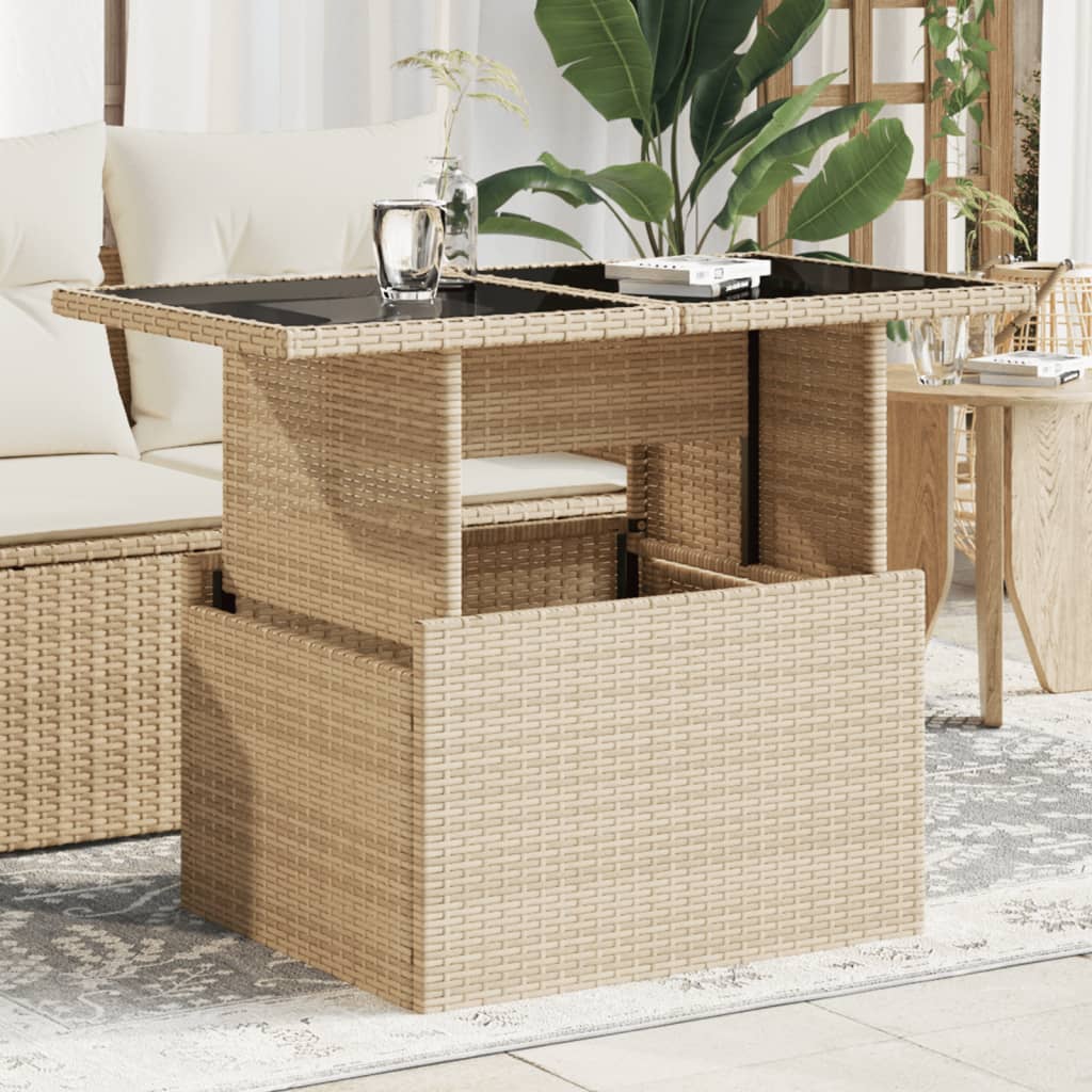 Tavolo Da Giardino Piano In 100X55X73Cm Polyrattan
