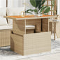 Tavolo Da Giardino Piano In 100X55X73Cm Polyrattan