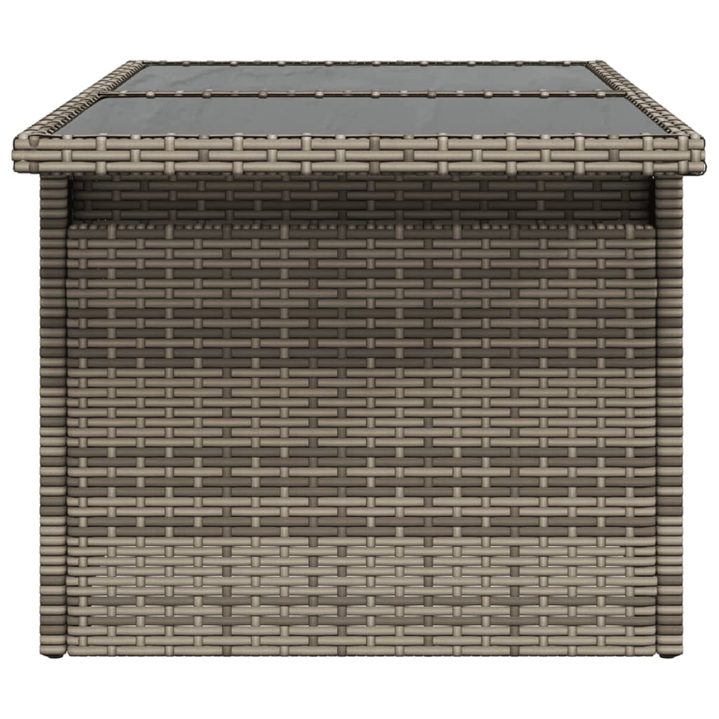 Tavolo Da Giardino Piano In 100X55X73Cm Polyrattan