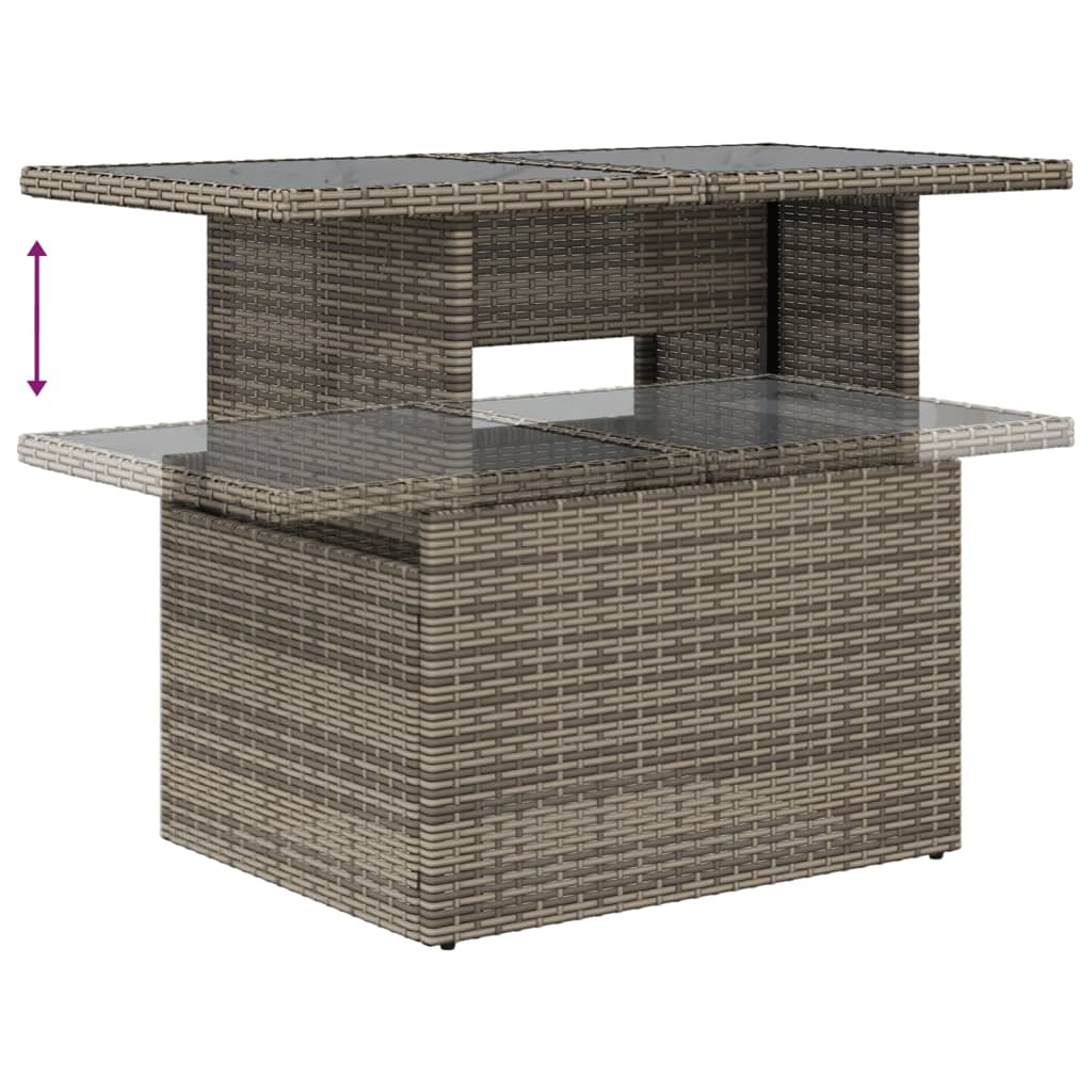 Tavolo Da Giardino Piano In 100X55X73Cm Polyrattan