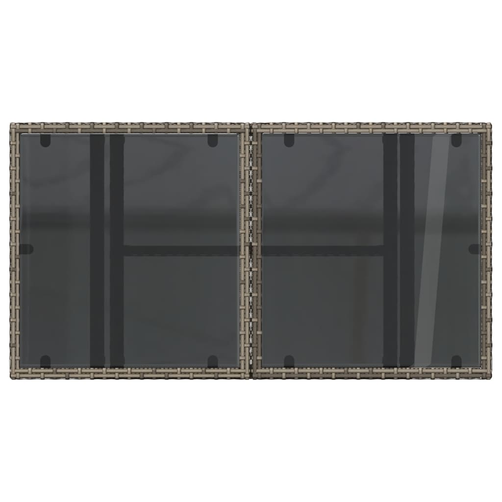 Tavolo Da Giardino Piano In 100X55X73Cm Polyrattan