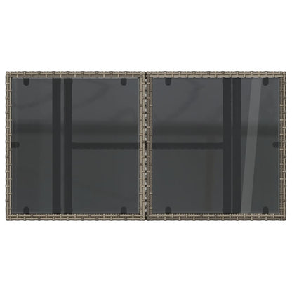 Tavolo Da Giardino Piano In 100X55X73Cm Polyrattan