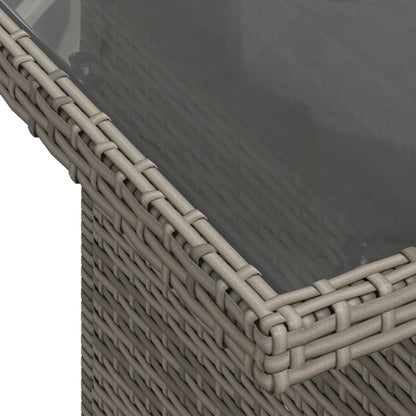 Tavolo Da Giardino Piano In 100X55X73Cm Polyrattan
