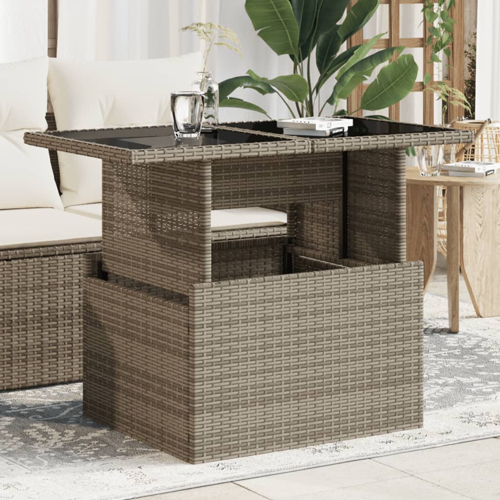 Tavolo Da Giardino Piano In 100X55X73Cm Polyrattan
