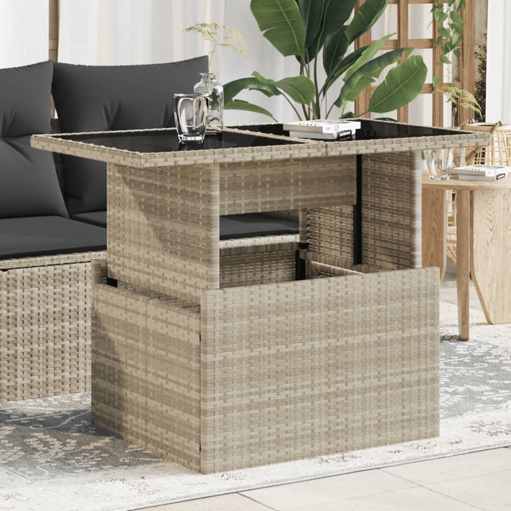 Tavolo Da Giardino Piano In 100X55X73Cm Polyrattan