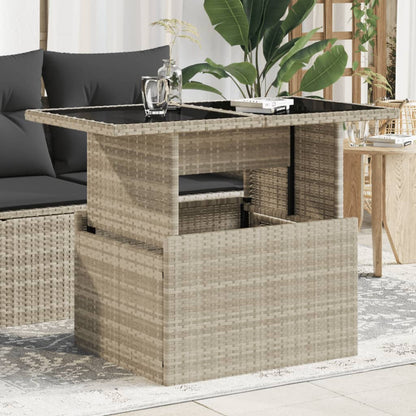 Tavolo Da Giardino Piano In 100X55X73Cm Polyrattan