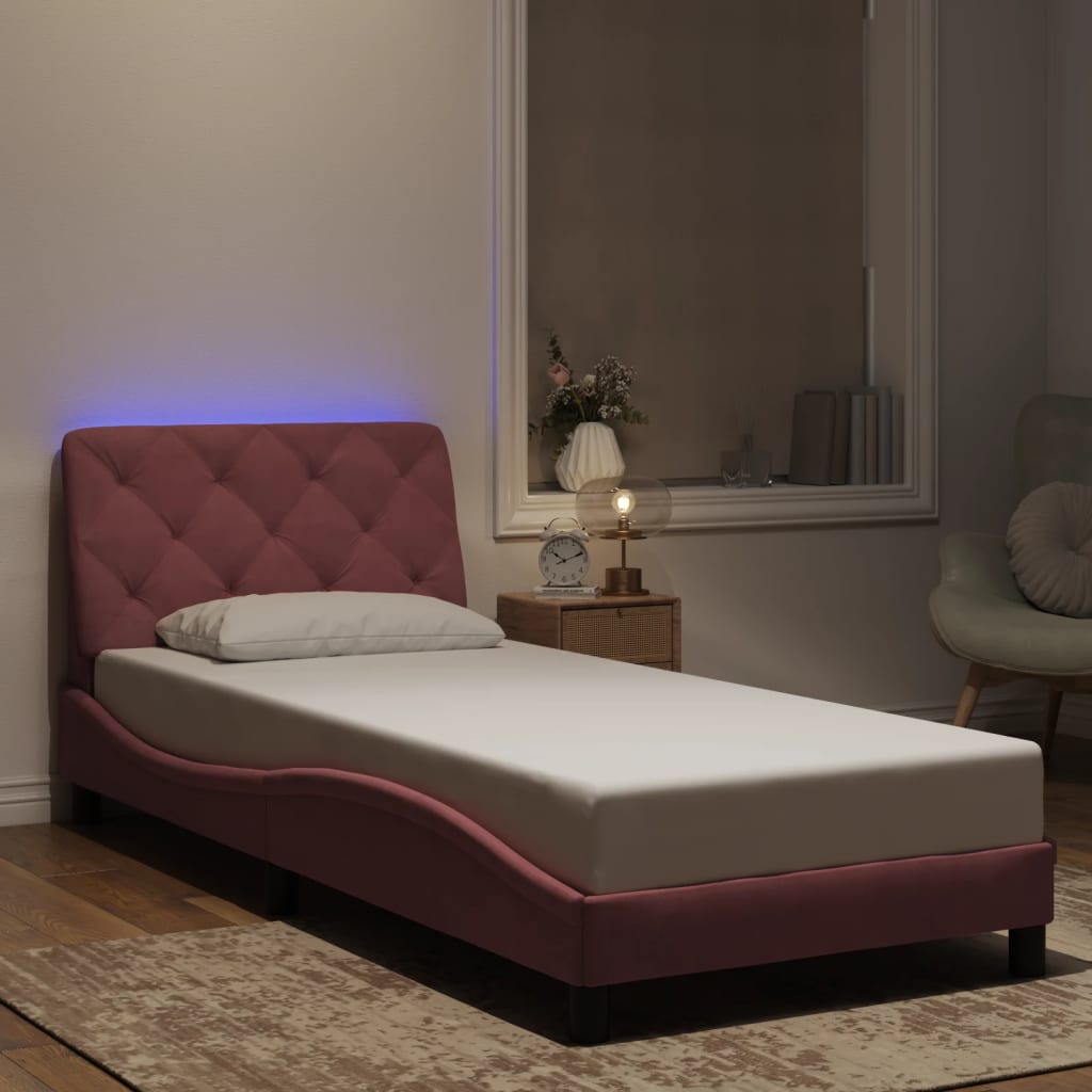 Giroletto Con Led Senza Materasso In Velluto