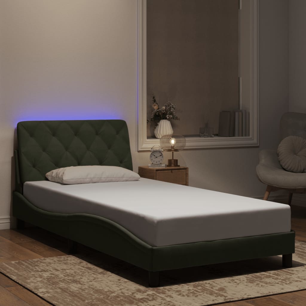 Giroletto Con Led Senza Materasso In Velluto