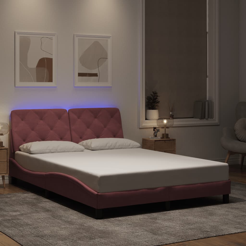 Giroletto Con Led Senza Materasso In Velluto