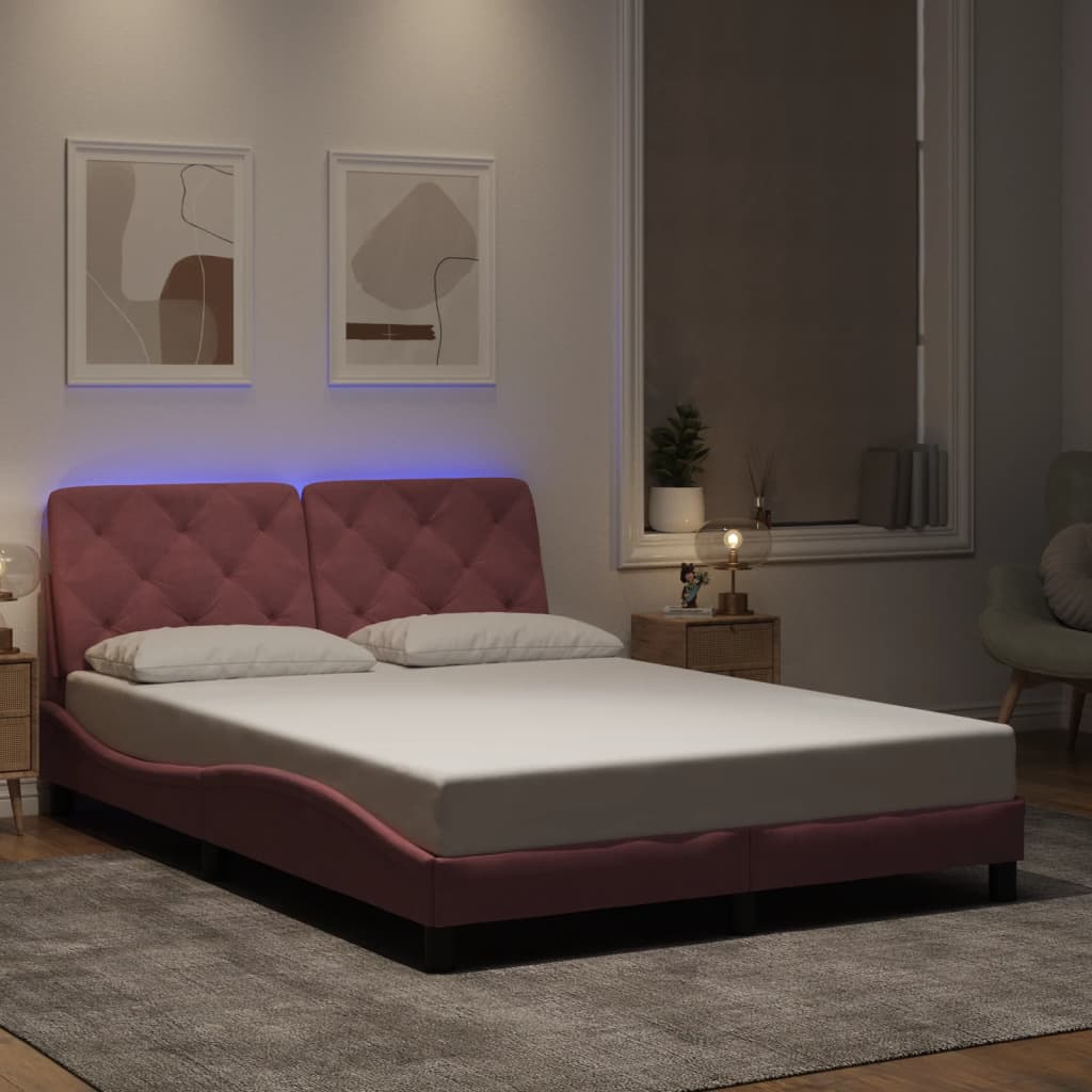 Giroletto Con Led Senza Materasso In Velluto