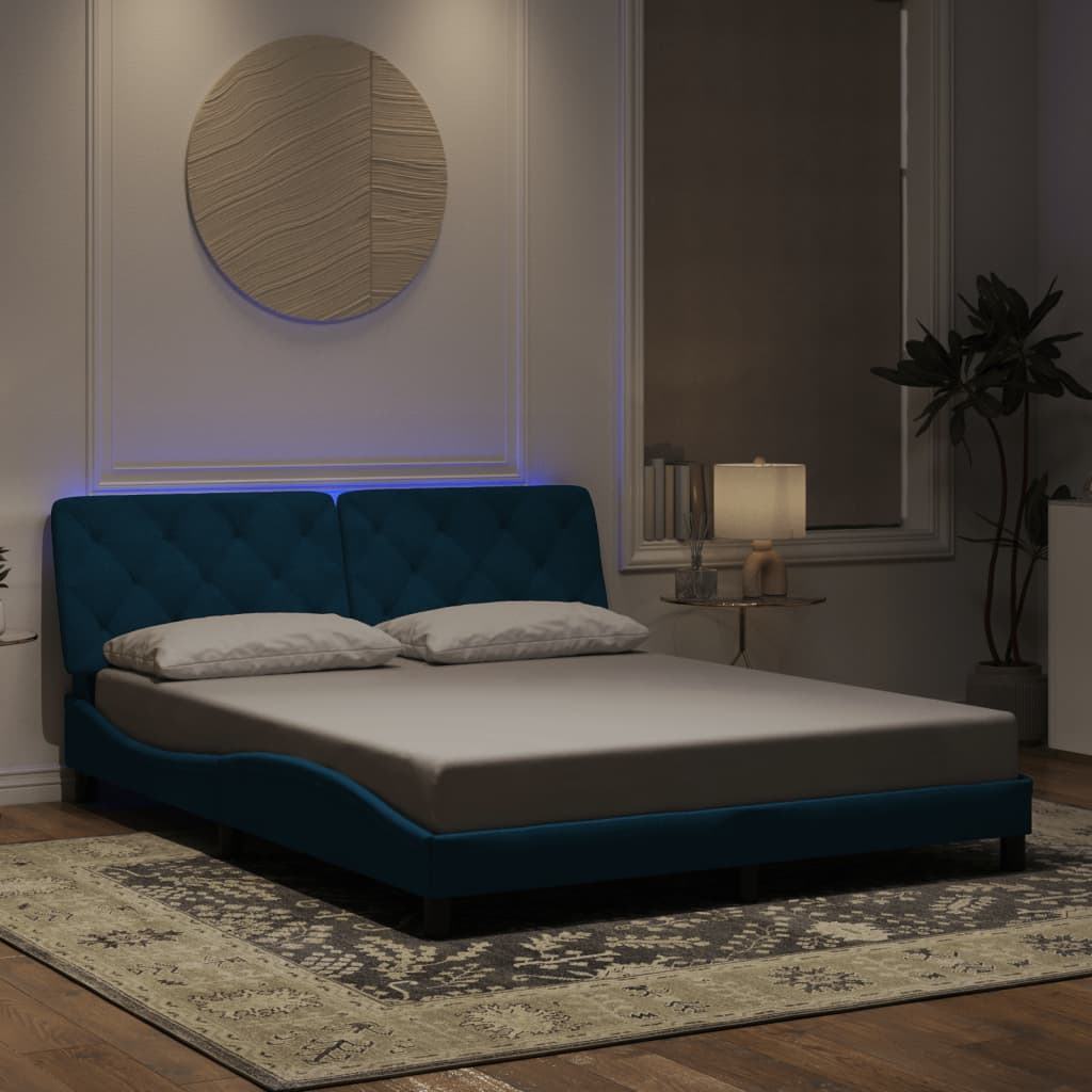Giroletto Con Led Senza Materasso In Velluto