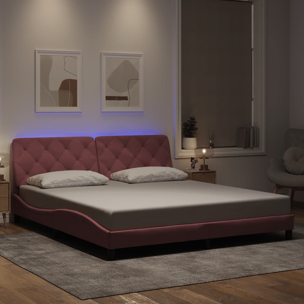 Giroletto Con Led Senza Materasso In Velluto