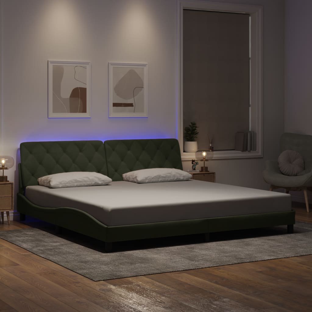 Giroletto Con Led Senza Materasso In Velluto