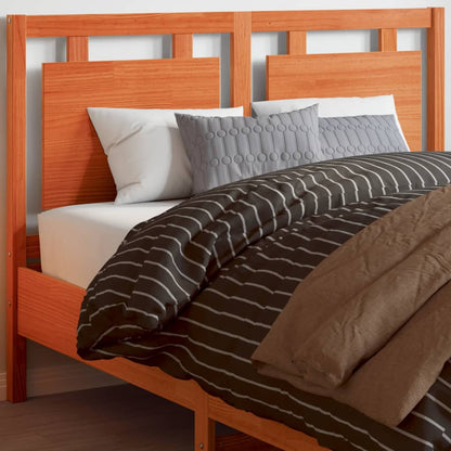 Testiera Per Letto Nera 80,5X4X100 Cm In Legno Massello Di Pino
