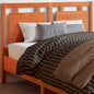 Testiera Per Letto Nera 80,5X4X100 Cm In Legno Massello Di Pino