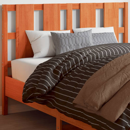 Testiera Per Letto Nera 155,5X4X100Cm In Legno Massello Di Pino