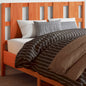 Testiera Per Letto Nera 155,5X4X100Cm In Legno Massello Di Pino