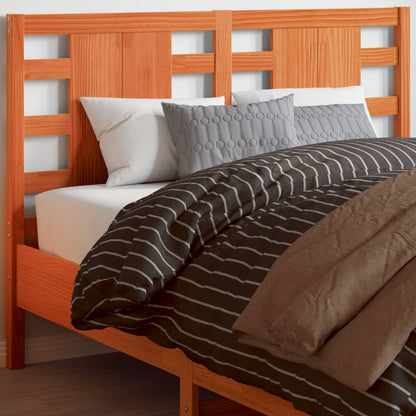 Testiera Per Letto Nera 106X4X100 Cm In Legno Massello Di Pino