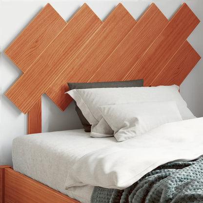 Testiera Per Letto Bianca 104X3X80,5 Cm Legno Massello Di Pino