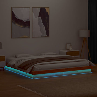 Giroletto Con Led In Legno Massello