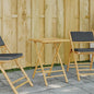 Tavolo Da Giardino Pieghevole Ø In Bambù