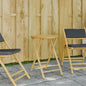 Tavolo Da Giardino Pieghevole Ø In Bambù