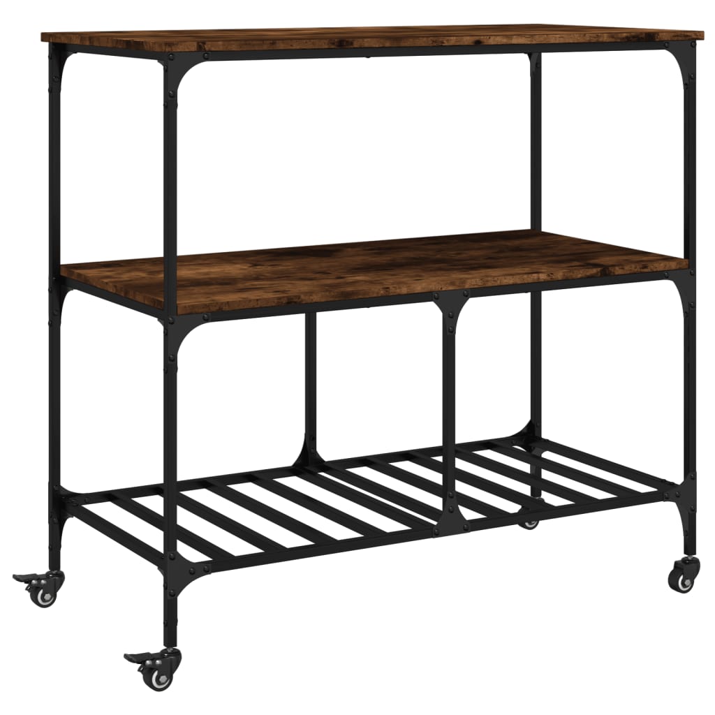 Carrello Da Cucina 100X50X95Cm In Legno Multistrato
